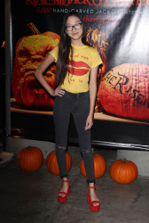 Madison Hu is feeling fine as she arrives at the 'Rise of the Jack O'Lantern' , L.A. - 10/13/2016