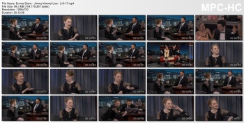 Emma Stone - Jimmy Kimmel Live - 2-6-17